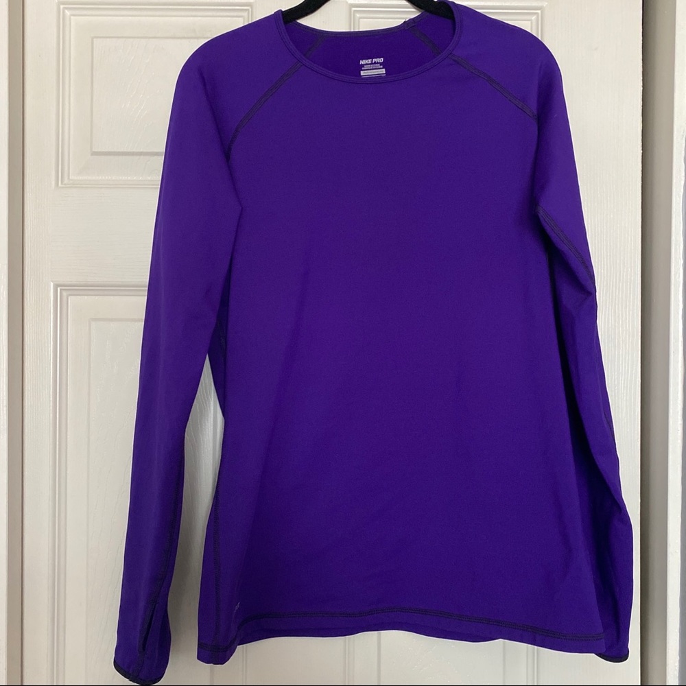 Purple Nike thermal long sleeve